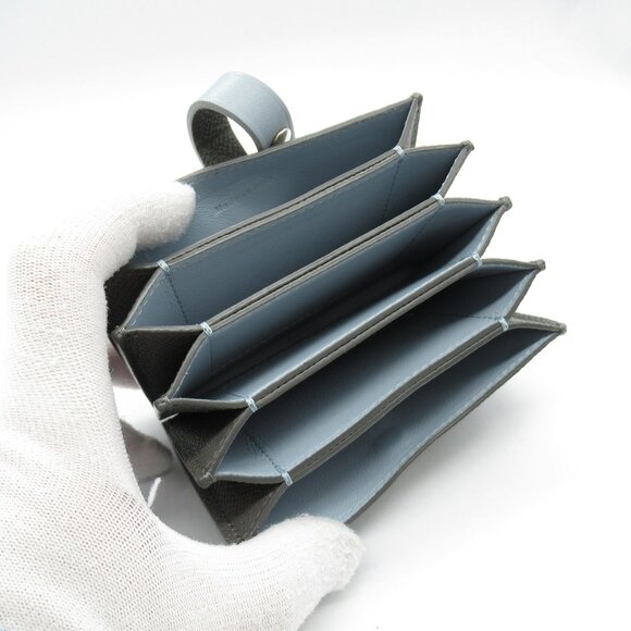 CELINE Gray Leather Card Holder - Picture 6 of 10